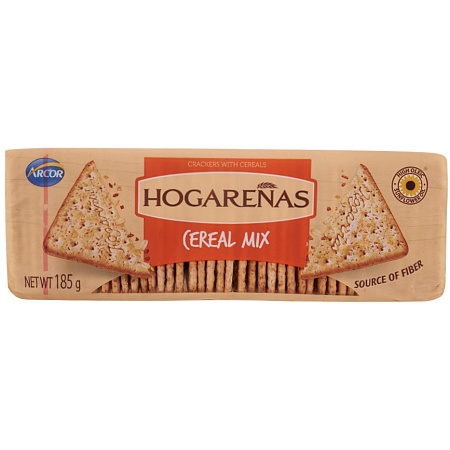 Печенье ARCOR HOGARENAS CEREAL MIX со злаками 185г 