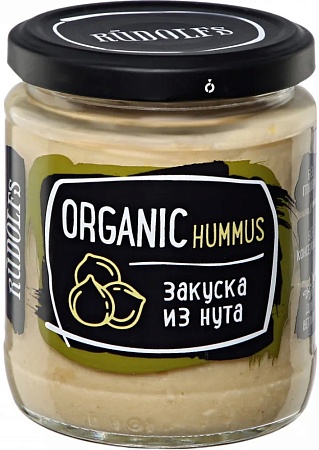 Закуска RUDOLFS Organic Hummus из нута 230г 