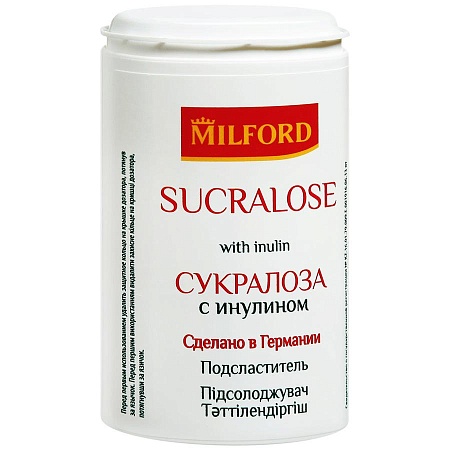 Подсластитель MILFORD сукралоза/инулин 370 таблеток 22.2г 
