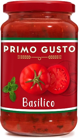 Соус PRIMO GUSTO томатный с базиликом 350г 