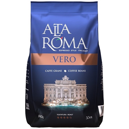 Кофе ALTA ROMA Vero зерно 40% арабика / 60% робуста 100г 