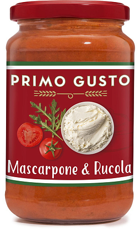 Соус PRIMO GUSTO томатный с маскарпоне и рукколой 350г 