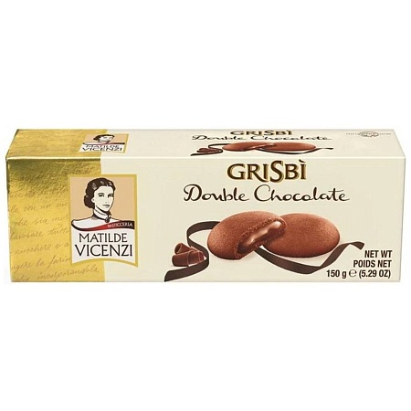 Печенье GRISBI с начинкой из шоколадного крема 150г 