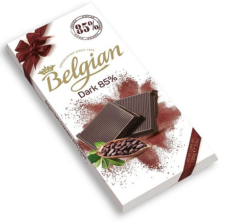 Шоколад The Belgian Горький (какао 85%) 100г 