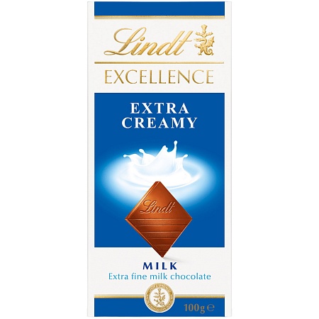Шоколад LINDT EXCELLENCE EXTRA CREAMY молочный сливочный 100г 
