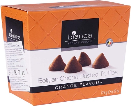 Трюфели BIANCA со вкусом апельсина (orange flavour) 175г 