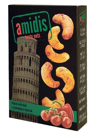Кешью AMIDIS жареный с паприкой и томатом 80г 