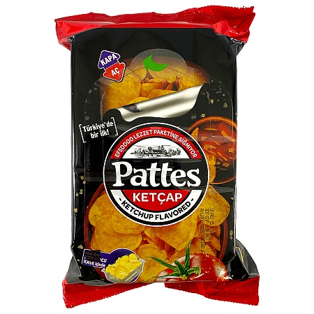 Чипсы PATTES картофельные со вкусом кетчупа 100г 