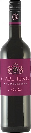 Вино CARL JUNG Merlot красное полусухое безалкогольное 750мл 
