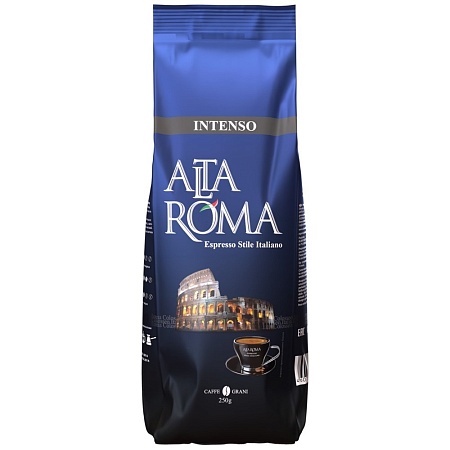 Кофе ALTA ROMA Intenso зерно 80% арабика / 20% робуста 250г 