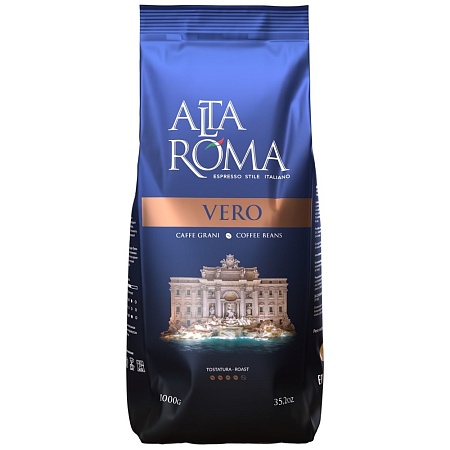 Кофе ALTA ROMA Vero зерно 40% арабика / 60% робуста 1кг 