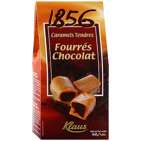 Карамель KLAUS с шоколадной начинкой 160г 