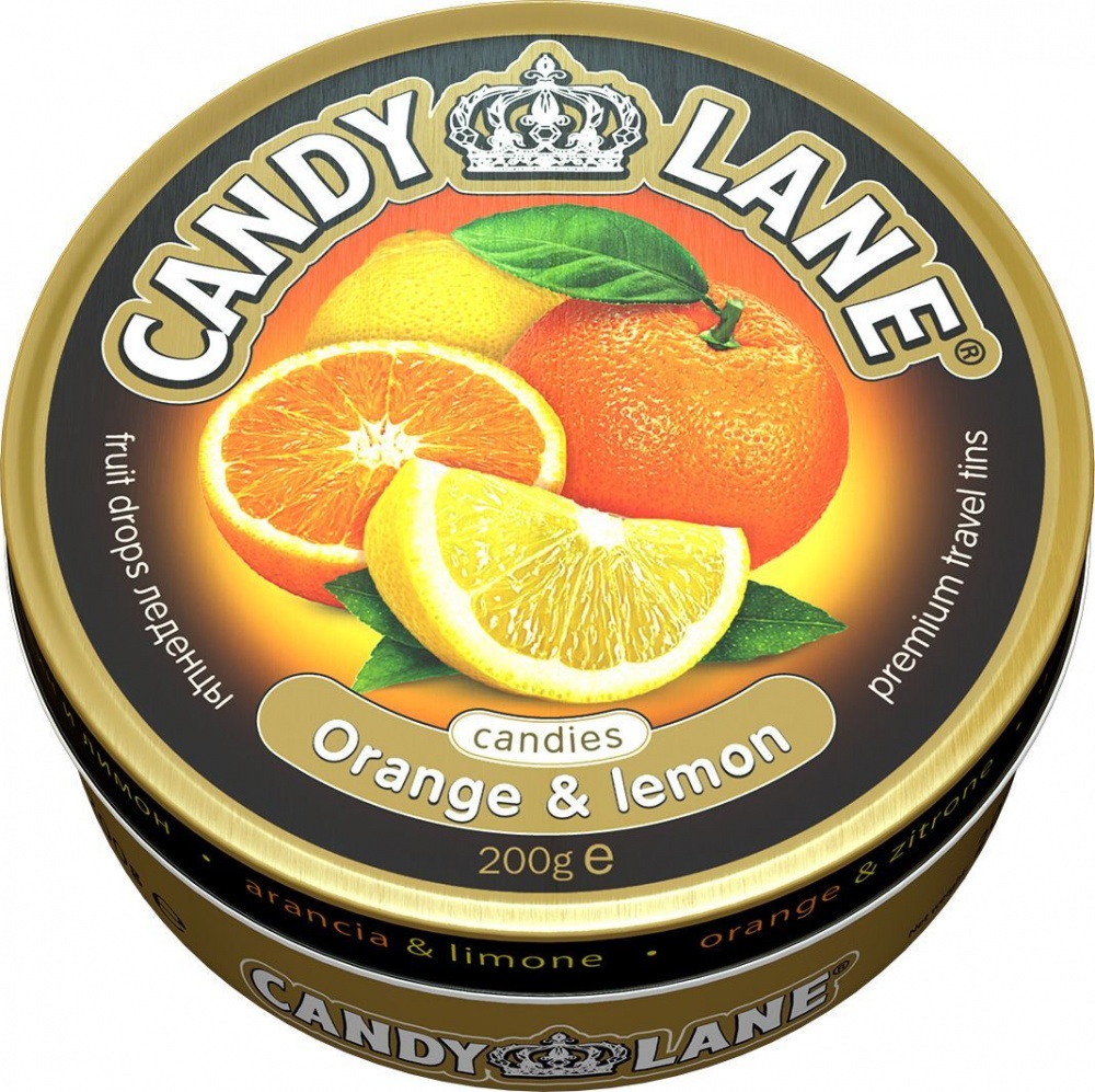 Леденцы CANDY LANE Апельсин и Лимон 200г