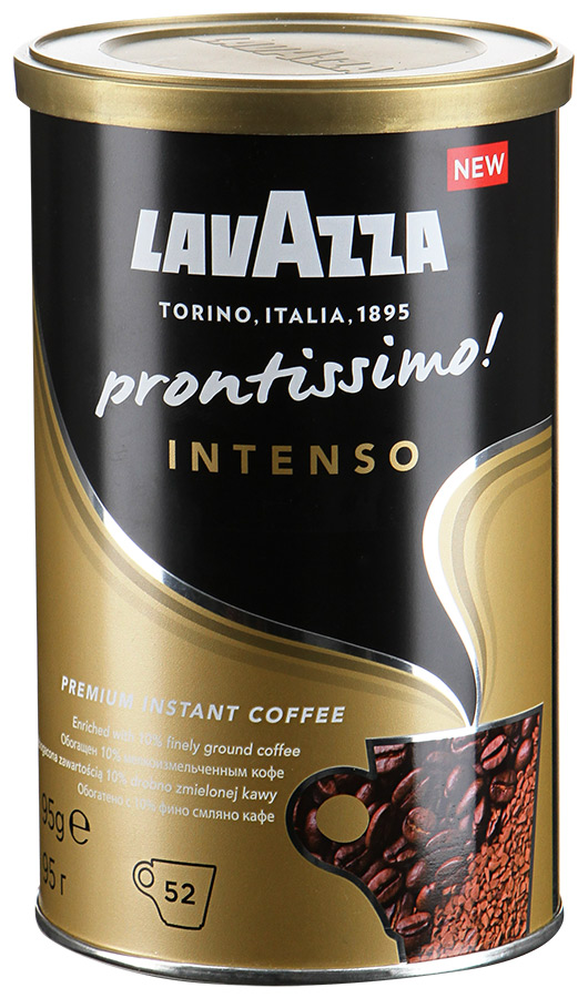 Кофе LAVAZZA Prontissimo Intenso молотый в растворимом сублимированный 95г