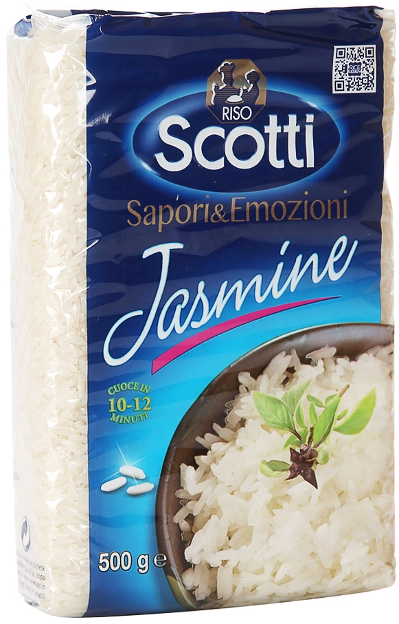 Рис RISO SCOTTI Jasmine / Жасмин шлифованный длиннозерный 500г