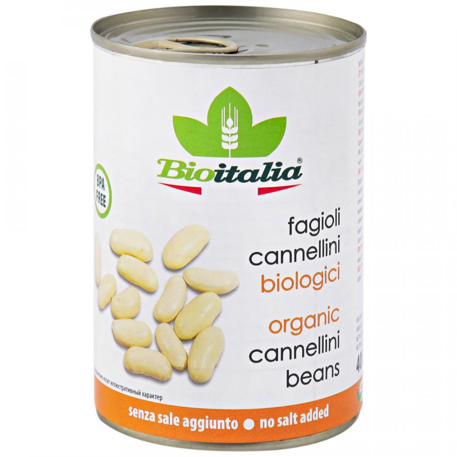 Фасоль BIOITALIA белая консервированная 400г