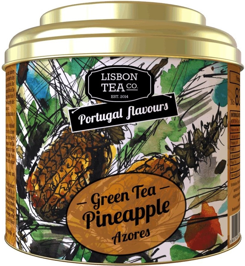 Чай LISBON TEA зеленый с ананасом с Азорских островов 75г