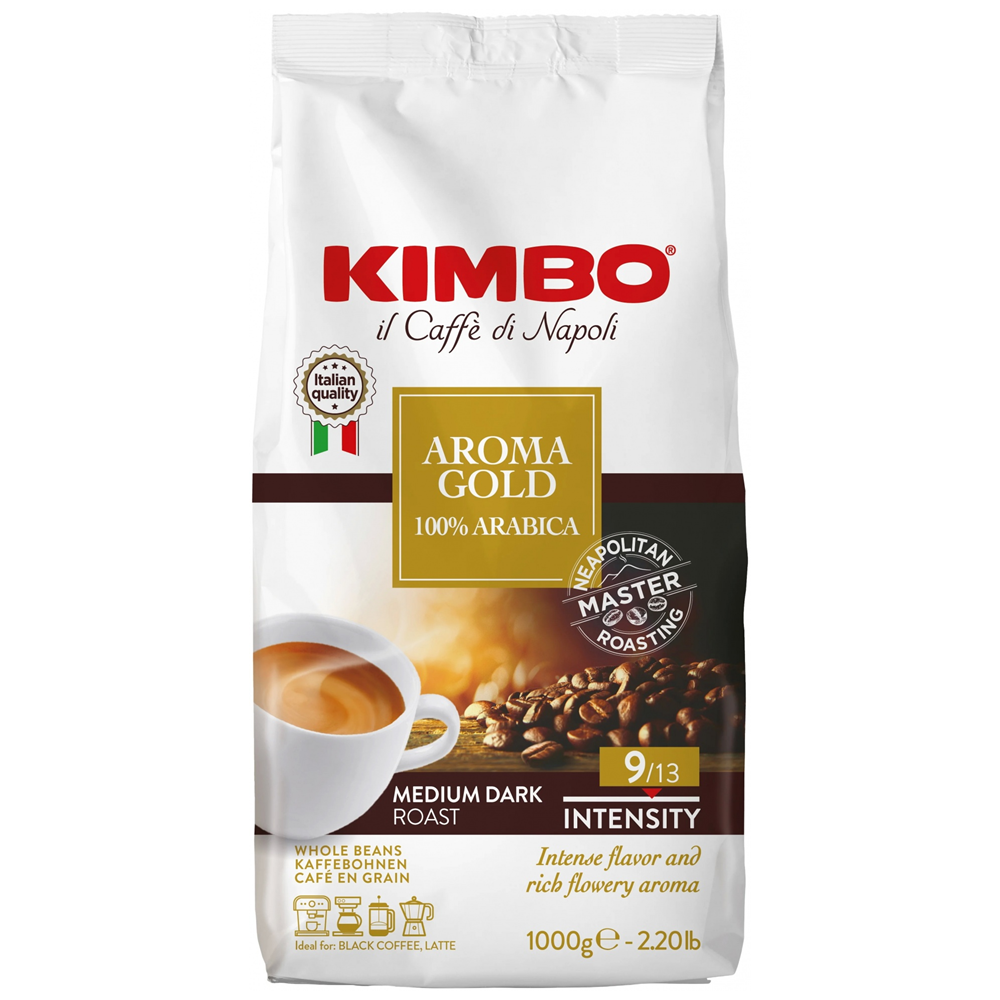 Кофе KIMBO зерно AROMA GOLD 100% Arabika 1000г