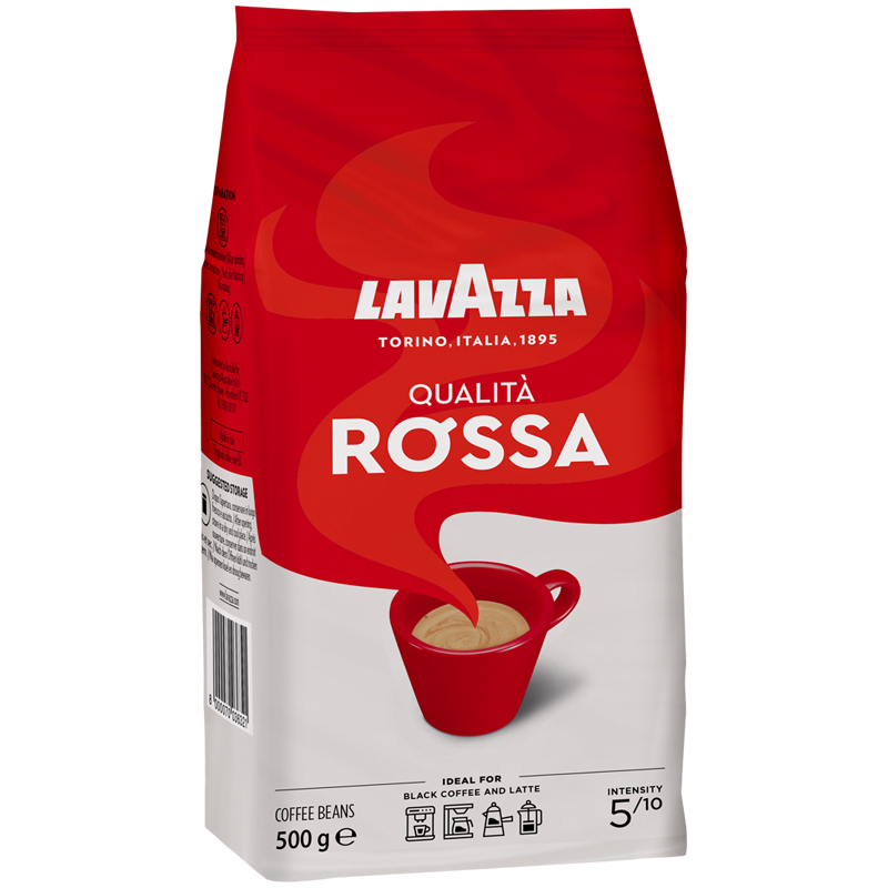 Кофе LAVAZZA Qualita ROSSA в зернах 500г