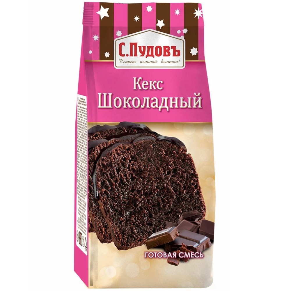 Купить Смесь С.Пудовъ Кекс шоколадный 400г с доставкой на дом по цене 146 ₽  в интернет-магазине