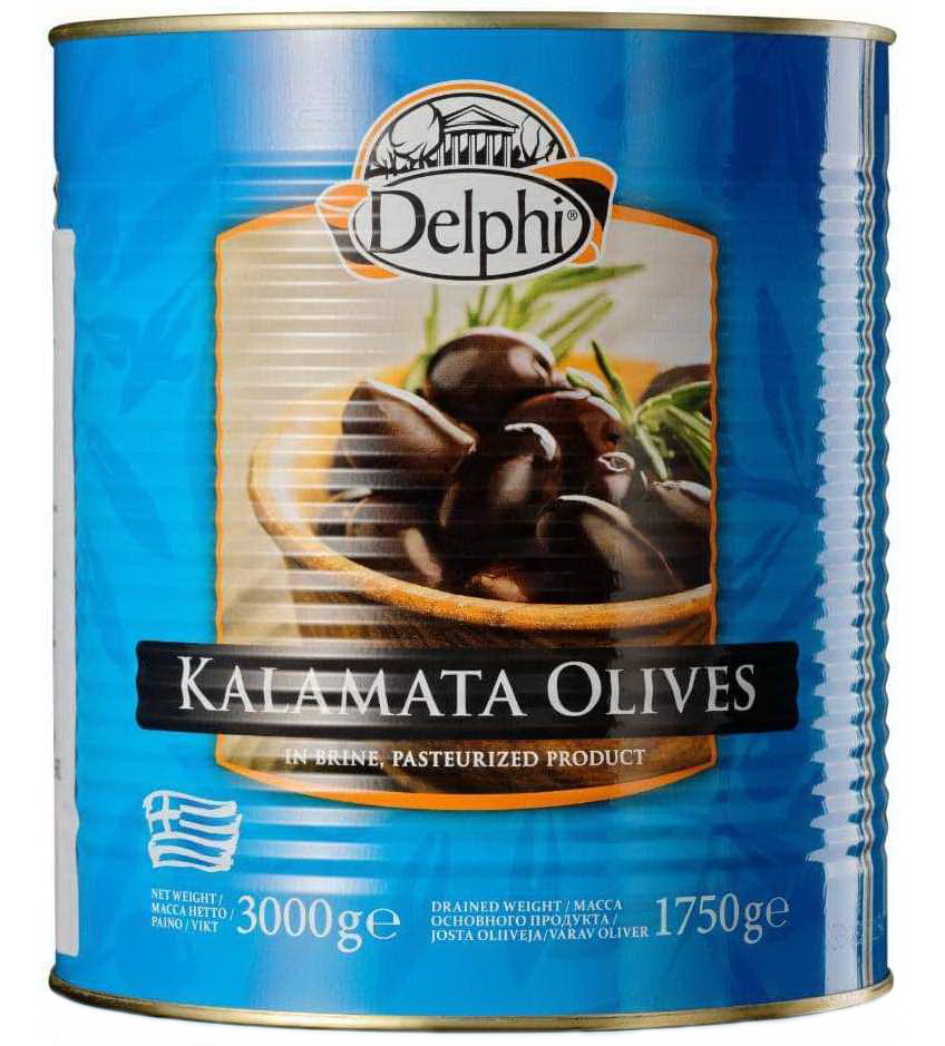 Маслины DELPHI Каламата без косточки Extra Large 201-230 3кг