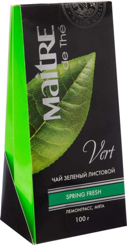Чай MAITRE DE THE зеленый Spring Fresh 100г