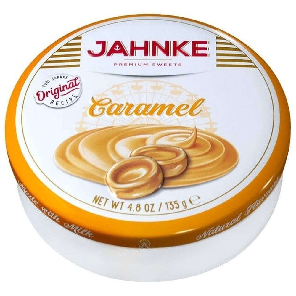 Купить Леденцы JAHNKE со вкусом карамели 135г с доставкой на дом по цене  295.00 ₽ в интернет-магазине