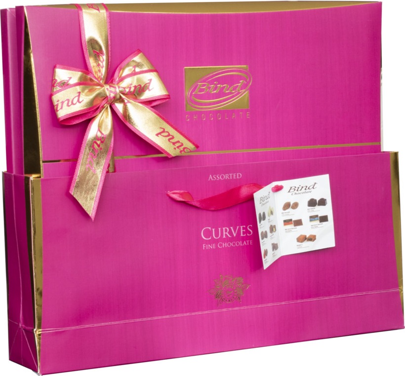 Конфеты BIND Ассорти "Экслюзив" в Розовой подарочной упаковке (сумка) 320г