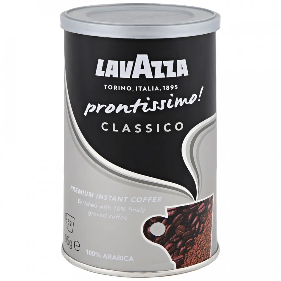 Кофе LAVAZZA Prontissimo Classico молотый в растворимом сублимированный 95г