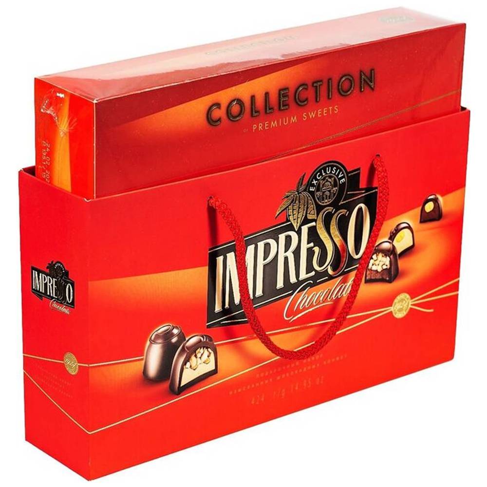 Конфеты СПАРТАК набор "Impresso" (Красный) 424г
