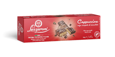 Вафли в шоколаде Lazzaroni &quot;CAPPUCINE&quot; с начинкой капучино 100г 