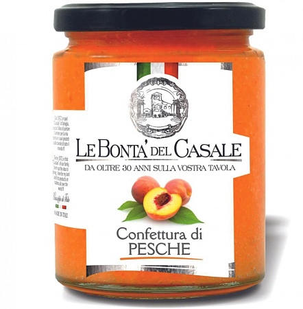 Конфитюр LE BONTA DEL CASALE из персиков 340г 