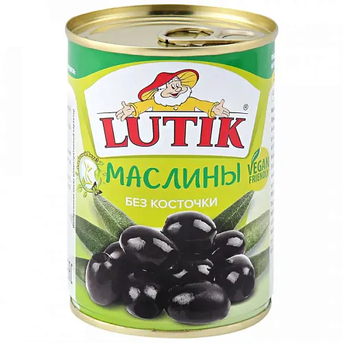 Маслины LUTIK без косточки 280мл Маслины LUTIK без косточки 280мл