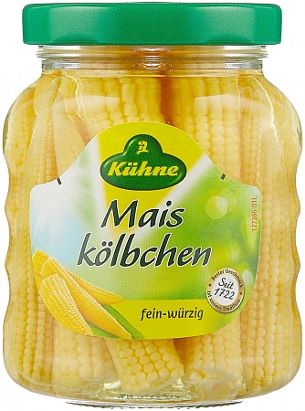 Кукурузные KUHNE початки 180г 