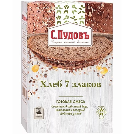 Смесь С.Пудовъ Хлеб &quot;7 злаков&quot; 500г 