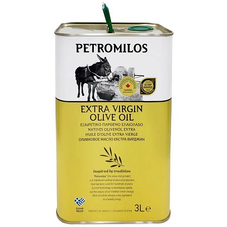Масло PETROMILOS EVOO AC 0,5 оливковое 3л 