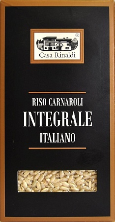 Рис CASA RINALDI Carnaroli integrale среднезёрный полуобрушенный не полированный 500г 