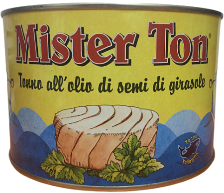 Тунец MISTER TON желтоперый филе ломтики в подсолнечном масле 1.65кг 