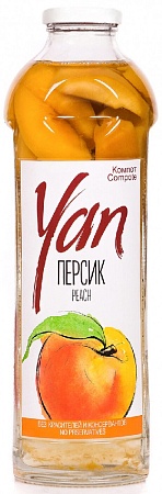 Компот YAN из персиков 930мл 