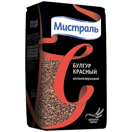 Крупа МИСТРАЛЬ Пшеничная Булгур красный 500г 