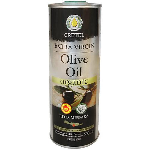 Масло CRETEL оливковое ORGANIC EVOO AC 0,3-0,6 ж/б 500мл Масло CRETEL оливковое ORGANIC EVOO AC 0,3-0,6 ж/б 500мл