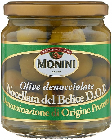 Оливки MONINI без косточки D.O.P. 280г 