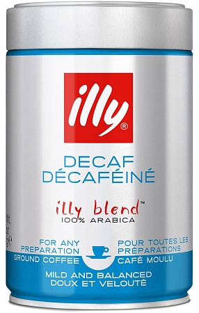 Кофе ILLY молотый без кофеина 250г 