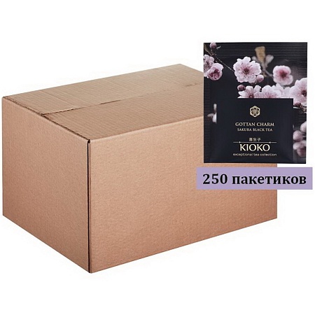 Чай KIOKO GOTTAN CHARM Чёрный с ароматом японской сакуры (250пак*2г) 500г 