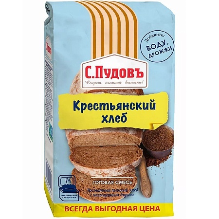 Смесь С.Пудовъ Крестьянский хлеб 500г 