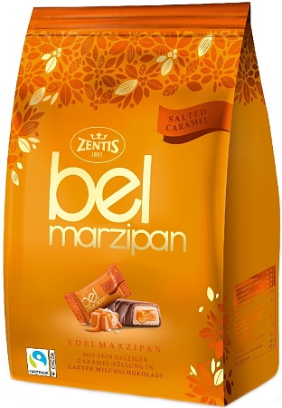 Конфеты ZENTIS Марципановые Belmarzipan salted caramel 105г 