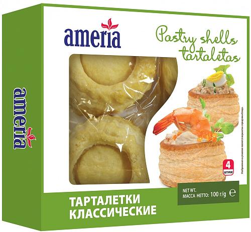 Тарталетки AMERIA Классические круглые 100г Тарталетки AMERIA Классические круглые 100г