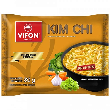 Лапша VIFON KIM CHI PREMIUM быстрого приготовления 80г 