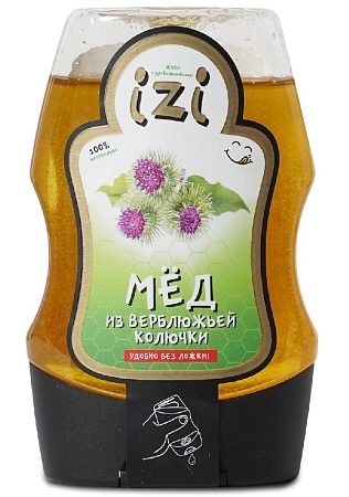 Мёд IZI Верблюжьей Колючки с удобным силиконовым дозатором 280г 