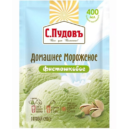 Смесь С.Пудовъ Мороженое домашнее фисташковое 70г 